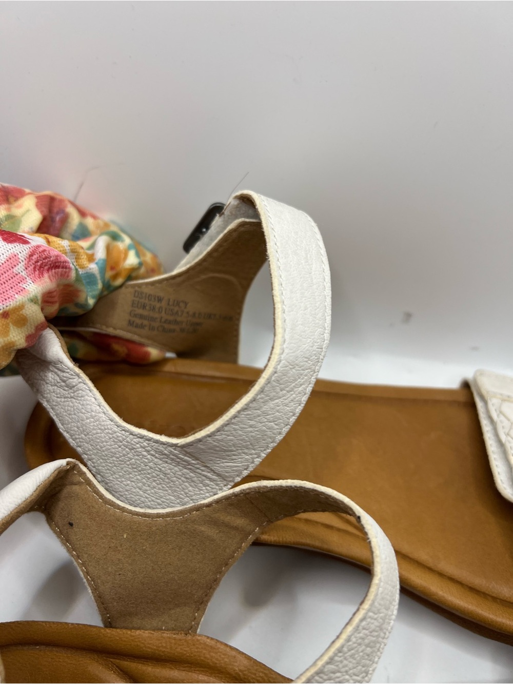 Aetrex White Braided Strap Sandals - Picture 6 of 11